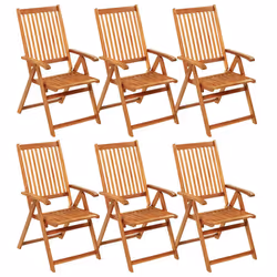 VidaXL 3064123 chaise d'extérieur Terrace Siège rembourré Bois d'acacia Bleu - Vue supplémentaire 2