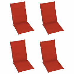 VidaXL 3064125 chaise d'extérieur Terrace Siège rembourré Bois d'acacia Rouge - Vue supplémentaire 6