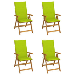 VidaXL 3064130 chaise d'extérieur Terrace Siège rembourré Bois d'acacia Vert