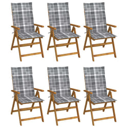 VidaXL 3064133 chaise d'extérieur Terrace Siège rembourré Bois d'acacia