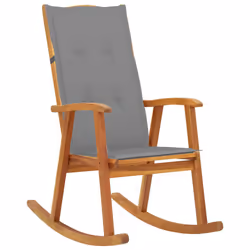 VidaXL 3064180, Terrace, Siège rembourré, Bois d'acacia, Gris, Polyester, 570 mm