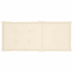 VidaXL 3064181 chaise d'extérieur Terrace Siège rembourré Bois d'acacia Crème - Vue supplémentaire 7