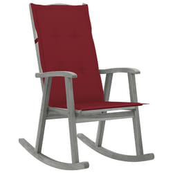 VidaXL 3064218 chaise d'extérieur Terrace Siège rembourré Bois d'acacia Rouge