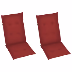 VidaXL 3064218 chaise d'extérieur Terrace Siège rembourré Bois d'acacia Rouge - Vue supplémentaire 6