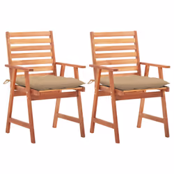 VidaXL 3064338, Terrace, Siège rembourré, Bois d'acacia, Beige, Polyester, 560 mm