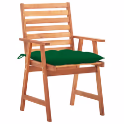 VidaXL 3064340 chaise d'extérieur Terrace Siège rembourré Bois d'acacia Vert - Vue supplémentaire 2