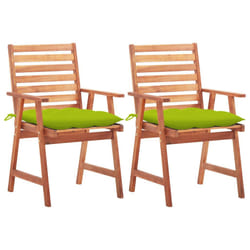 VidaXL 3064346 chaise d'extérieur Terrace Siège rembourré Bois d'acacia Vert