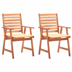 VidaXL 3064349, Terrace, Siège rembourré, Bois d'acacia, Crème, Polyester, 560 mm