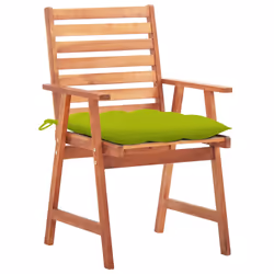 VidaXL 3064373 chaise d'extérieur Terrace Siège rembourré Bois d'acacia Vert