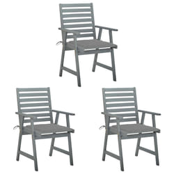 VidaXL 3064429 chaise d'extérieur Terrace Siège rembourré Bois d'acacia Gris