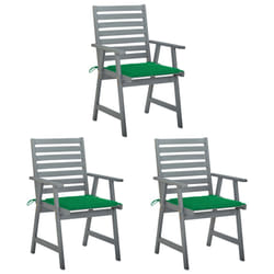 VidaXL 3064433 chaise d'extérieur Terrace Siège rembourré Bois d'acacia Vert