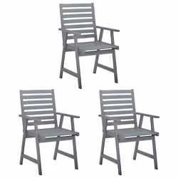 VidaXL 3064434 chaise d'extérieur Terrace Siège rembourré Bois d'acacia Rouge