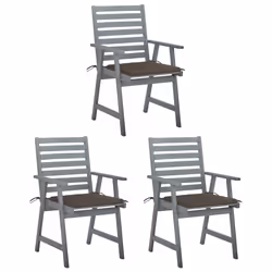 VidaXL 3064436, Terrace, Siège rembourré, Bois d'acacia, Taupe, Polyester, 560 mm