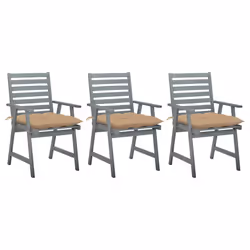 VidaXL 3064446, Terrace, Siège rembourré, Bois d'acacia, Beige, Polyester, 560 mm
