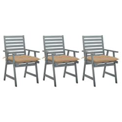 VidaXL 3064446 chaise d'extérieur Terrace Siège rembourré Bois d'acacia Beige