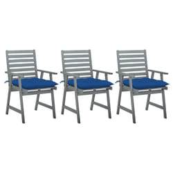 VidaXL 3064453 chaise d'extérieur Terrace Siège rembourré Bois d'acacia Bleu