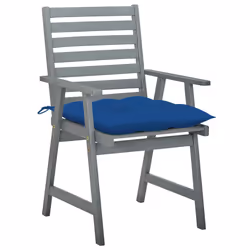 VidaXL 3064453 chaise d'extérieur Terrace Siège rembourré Bois d'acacia Bleu