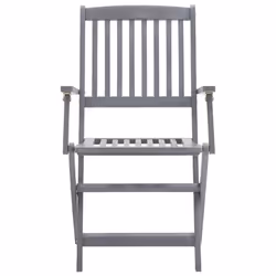 VidaXL 3064504 chaise d'extérieur Terrace Siège rembourré Bois d'acacia Noir - Vue supplémentaire 5