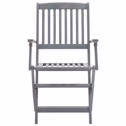 VidaXL 3064506 chaise d'extérieur Terrace Siège rembourré Bois d'acacia Rouge - Vue supplémentaire 5