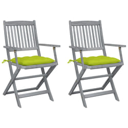 VidaXL 3064508 chaise d'extérieur Terrace Siège rembourré Bois d'acacia Vert