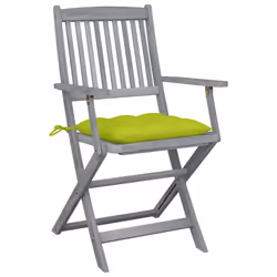 VidaXL 3064508 chaise d'extérieur Terrace Siège rembourré Bois d'acacia Vert