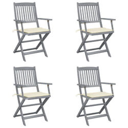 VidaXL 3064511 chaise d'extérieur Terrace Siège rembourré Bois d'acacia Crème