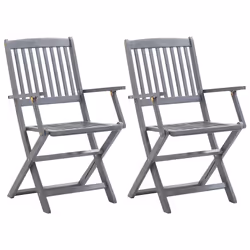 VidaXL 3064512 chaise d'extérieur Terrace Siège rembourré Bois d'acacia Beige - Vue supplémentaire 2