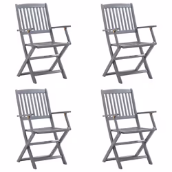 VidaXL 3064520 chaise d'extérieur Terrace Siège rembourré Bois d'acacia Vert