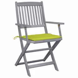 VidaXL 3064520 chaise d'extérieur Terrace Siège rembourré Bois d'acacia Vert
