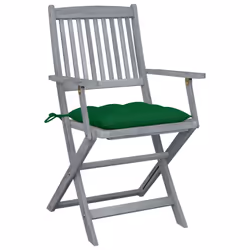 VidaXL 3064529 chaise d'extérieur Terrace Siège rembourré Bois d'acacia Vert