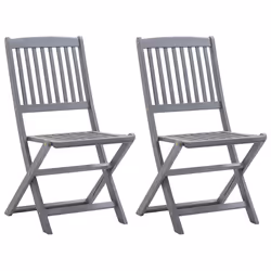 VidaXL 3064536 chaise d'extérieur Terrace Siège rembourré Bois d'acacia Anthracite