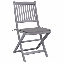 VidaXL 3064537 chaise d'extérieur Terrace Siège rembourré Bois d'acacia Gris