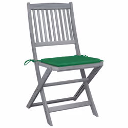 VidaXL 3064541 chaise d'extérieur Terrace Siège rembourré Bois d'acacia Vert