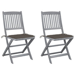 VidaXL 3064544 chaise d'extérieur Terrace Siège rembourré Bois d'acacia Taupe