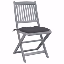 VidaXL 3064551 chaise d'extérieur Terrace Siège rembourré Bois d'acacia Anthracite - Vue supplémentaire 2