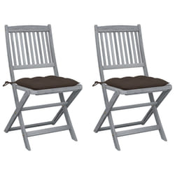 VidaXL 3064559 chaise d'extérieur Terrace Siège rembourré Bois d'acacia Taupe