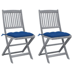 VidaXL 3064561 chaise d'extérieur Terrace Siège rembourré Bois d'acacia Bleu
