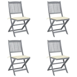 VidaXL 3064565 chaise d'extérieur Terrace Siège rembourré Bois d'acacia Crème