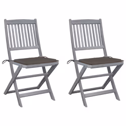VidaXL 3064571, Terrace, Siège rembourré, Bois d'acacia, Taupe, Polyester, 485 mm
