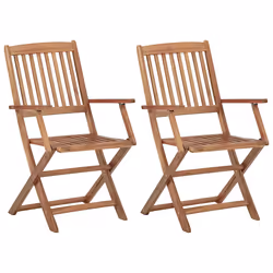 VidaXL 3064597 chaise d'extérieur Terrace Siège rembourré Bois d'acacia Noir