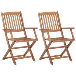 VidaXL 3064607 chaise d'extérieur Terrace Siège rembourré Bois d'acacia Crème, Blanc