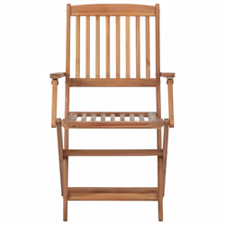 VidaXL 3064623 chaise d'extérieur Terrace Siège rembourré Bois d'acacia Rouge - Vue supplémentaire 5