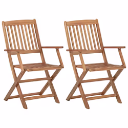 VidaXL 3064624 chaise d'extérieur Terrace Siège rembourré Bois d'acacia Noir