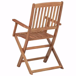 VidaXL 3064624 chaise d'extérieur Terrace Siège rembourré Bois d'acacia Noir - Vue supplémentaire 7