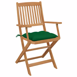 VidaXL 3064637 chaise d'extérieur Terrace Siège rembourré Bois d'acacia Vert