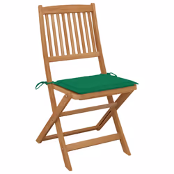 VidaXL 3064649 chaise d'extérieur Terrace Siège rembourré Bois d'acacia Vert - Vue supplémentaire 2