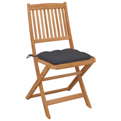 VidaXL 3064659 chaise d'extérieur Terrace Siège rembourré Bois d'acacia Anthracite