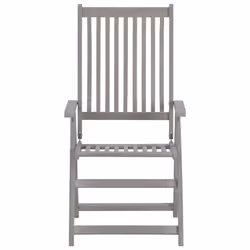 VidaXL 3064698 chaise d'extérieur Terrace Siège rembourré Bois d'acacia Anthracite - Vue supplémentaire 4