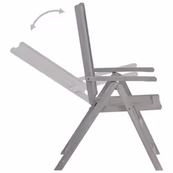 VidaXL 3064699 chaise d'extérieur Terrace Siège rembourré Bois d'acacia Gris - Vue supplémentaire 5