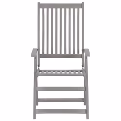 VidaXL 3064704 chaise d'extérieur Terrace Siège rembourré Bois d'acacia Rouge - Vue supplémentaire 4